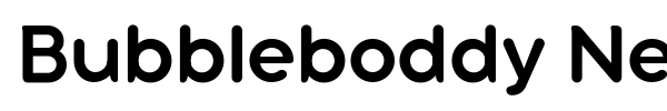 Bubbleboddy Neue font preview